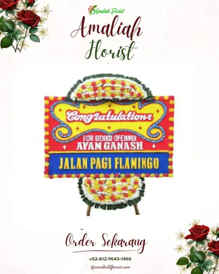Sewa Papan Bunga Bentak